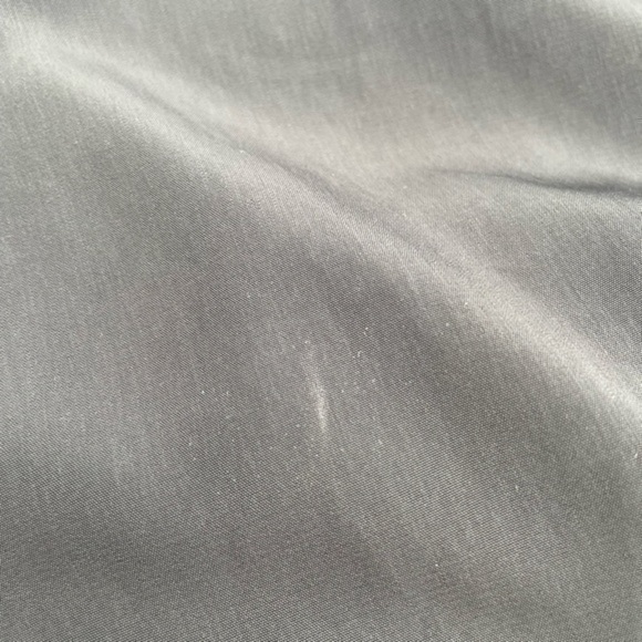 NWT Soprano Nordstrom Evening Dress V-neck Small Gray/ Green Silk Mini Dress - Picture 12 of 13